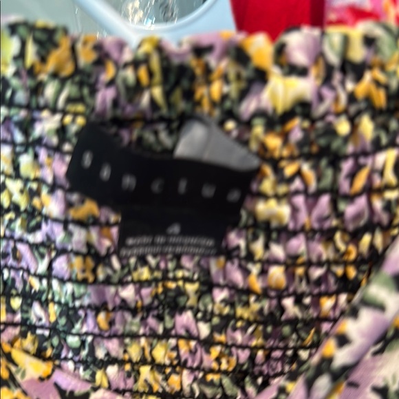 Sanctuary Floral Mini Dress - Black, Yellow, Pink - Picture 4 of 5